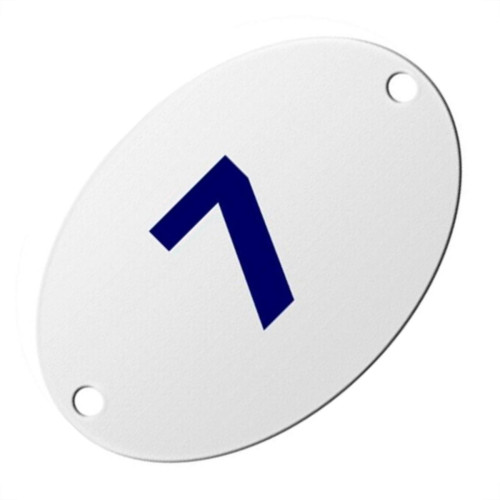 Numero Oval Pvc Caiado 7 - Kit C/25