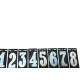 Numero Retangular Pvc Caiado 2 - Kit C/25