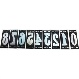 Numero Retangular Pvc Caiado 8 - Kit C/25