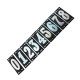Numero Retangular Pvc Caiado 8 - Kit C/25