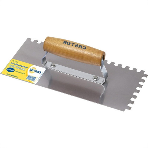 Desempenadeira Aco Castor Dentada 12X27Cm 221