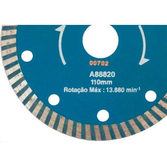Disco Diamantado Makita Turbo Agua 110Mm A-88820