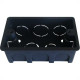 Caixinha Luz Plastica 4X2 Mondiale Preta 100 - Kit C/100 Caixinha Luz Plastica 4X2 Mondiale Preta 100 - Kit C/100