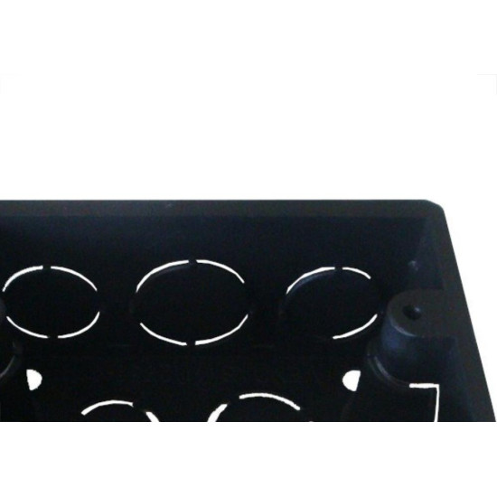 Caixinha Luz Plastica 4X2 Mondiale Preta 100 - Kit C/100 Caixinha Luz Plastica 4X2 Mondiale Preta 100 - Kit C/100