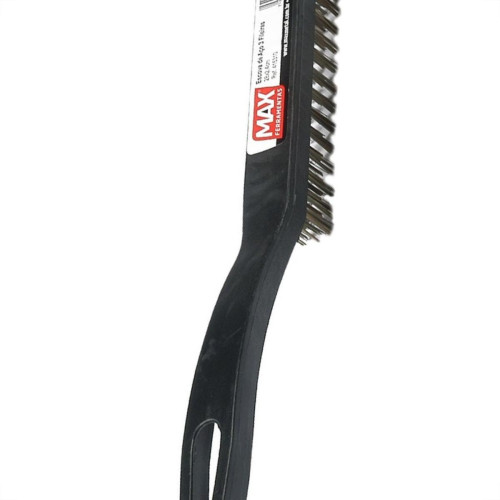 Escova Aco Max Plastica Com Cabo 3 Filas 415310 - Kit C/12 