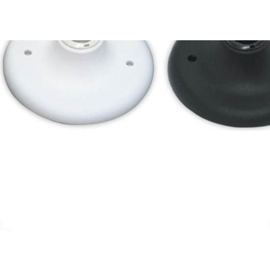 Plafonier Pvc Taschibra Preto Redondo Soquete Pvc E27 -02