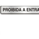 Placa Sinalizacao Aluminio 05X25 ''Proibido Entrada'' 100Ay Placa Sinalizacao Aluminio 05X25 ''Proibido Entrada'' 100Ay