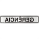 Placa Sinalizacao Aluminio 05X25 ''Gerencia'' 100Ac Placa Sinalizacao Aluminio 05X25 ''Gerencia'' 100Ac