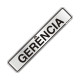Placa Sinalizacao Aluminio 05X25 ''Gerencia'' 100Ac Placa Sinalizacao Aluminio 05X25 ''Gerencia'' 100Ac
