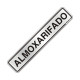 Placa Sinalizacao Aluminio 05X25 ''Almoxarifado'' 100Ag Placa Sinalizacao Aluminio 05X25 ''Almoxarifado'' 100Ag