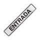 Placa Sinalizacao Aluminio 05X25 ''Entrada'' 100Al Placa Sinalizacao Aluminio 05X25 ''Entrada'' 100Al