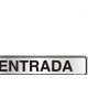 Placa Sinalizacao Aluminio 05X25 ''Entrada'' 100Al Placa Sinalizacao Aluminio 05X25 ''Entrada'' 100Al