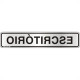 Placa Sinalizacao Aluminio 05X25 ''Escritorio'' 100Aw Placa Sinalizacao Aluminio 05X25 ''Escritorio'' 100Aw