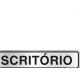 Placa Sinalizacao Aluminio 05X25 ''Escritorio'' 100Aw Placa Sinalizacao Aluminio 05X25 ''Escritorio'' 100Aw