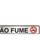 Placa Sinalizacao Aluminio 05X25 ''Nao Fume'' 100Ar Placa Sinalizacao Aluminio 05X25 ''Nao Fume'' 100Ar