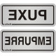 Placa Sinalizacao Aluminio 06X15 ''Puxe/Empurre'' 2 Pecas 120Ag Placa Sinalizacao Aluminio 06X15 ''Puxe/Empurre'' 2 Pecas 120Ag
