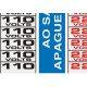 Placa Sinalizacao Aluminio 01,5X3,5 ''110V/220V'' 18 Pecas 120Ah Placa Sinalizacao Aluminio 01,5X3,5 ''110V/220V'' 18 Pecas 120Ah