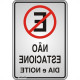 Placa Sinalizacao Aluminio 16X23 ''Nao Estacione'' 150Ac Placa Sinalizacao Aluminio 16X23 ''Nao Estacione'' 150Ac