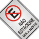 Placa Sinalizacao Aluminio 16X23 ''Nao Estacione'' 150Ac Placa Sinalizacao Aluminio 16X23 ''Nao Estacione'' 150Ac