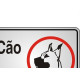 Placa Sinalizacao Aluminio 16X23 ''Cuidado Cao Bravo'' 014 150Ah Placa Sinalizacao Aluminio 16X23 ''Cuidado Cao Bravo'' 014 150Ah