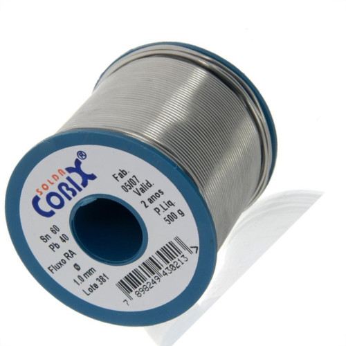 Solda Cobix Carretel 1,0Mm Azul 500G 116 Solda Cobix Carretel 1,0Mm Azul 500G 116
