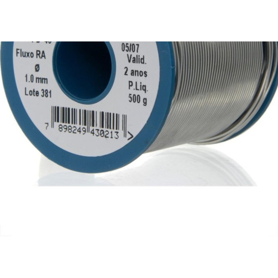 Solda Cobix Carretel 1,0Mm Azul 500G 116 Solda Cobix Carretel 1,0Mm Azul 500G 116