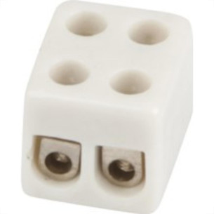 Conector Porcelana Sindal 06Mm 2 Bornes 000.0302.Pr.B . / Kit C/ 12