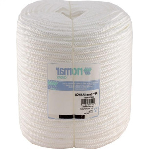 Corda Polipropileno Trancada Riomar 10Mm Branca 200M 