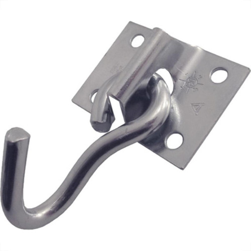 Gancho Rede Alianca 1371 Zincado Parafusar Par 1371 - Kit C/10 