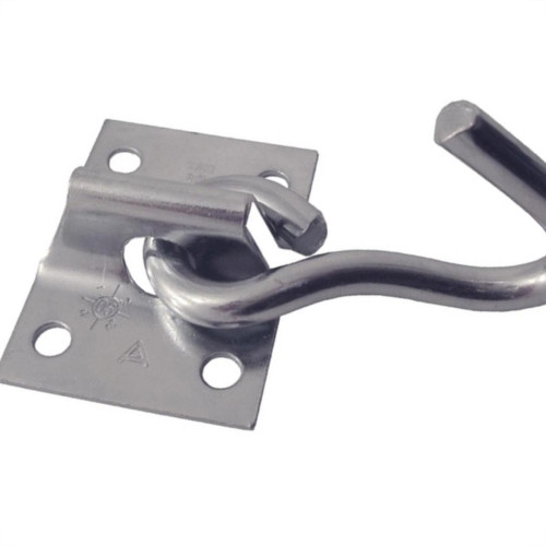 Gancho Rede Alianca 1371 Zincado Parafusar Par 1371 - Kit C/10 