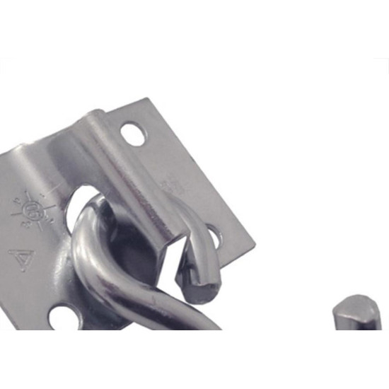 Gancho Rede Alianca 1371 Zincado Parafusar Par 1371 - Kit C/10 