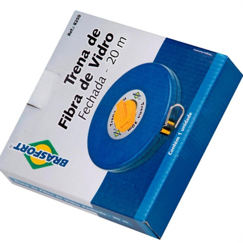 Trena Brasfort Fechada Fibra 20M 8249 Trena Brasfort Fechada Fibra 20M 8249