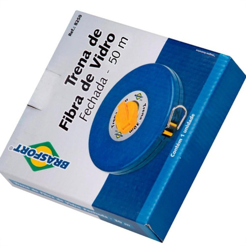 Trena Brasfort Fechada Fibra 50M 8251 Trena Brasfort Fechada Fibra 50M 8251