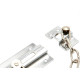 Fecho Pega Ladrao Brasfort Cromado 8012 Fecho Pega Ladrao Brasfort Cromado 8012