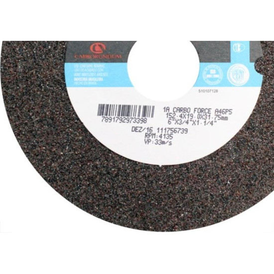 Rebolo Carborundum Ferro 6X3/4'' Medio A46  Rebolo Carborundum Ferro 6X3/4'' Medio A46
