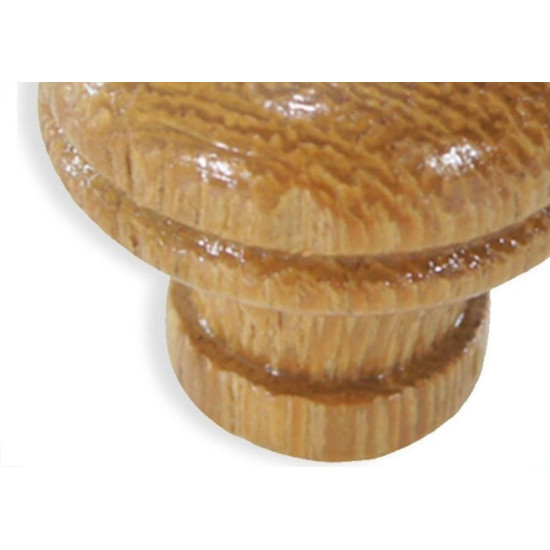 Puxador De Madeira Cerejeira Pequeno 20 - Kit C/50 