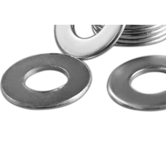Arruela Lisa Zincada Lgsteel Tam.M 1'' 1Kg +-25 Pecas