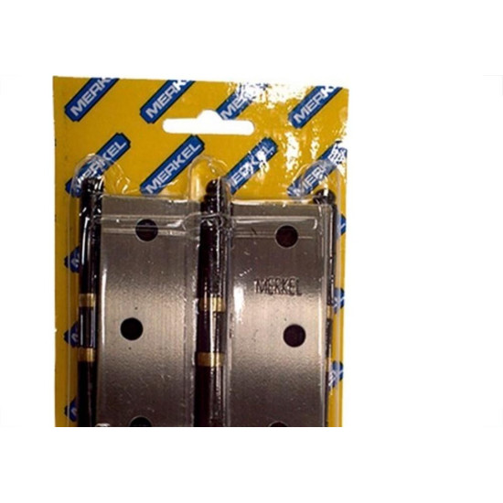 Dobradica Merkel 153 Ferro Latonado Oxidado Amarelo 3.1/2Blister Com 3 Pecas Anel 