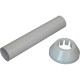 Tubo Ligacao Dacunha Abs Branco 20Cm Tubo Ligacao Dacunha Abs Branco 20Cm