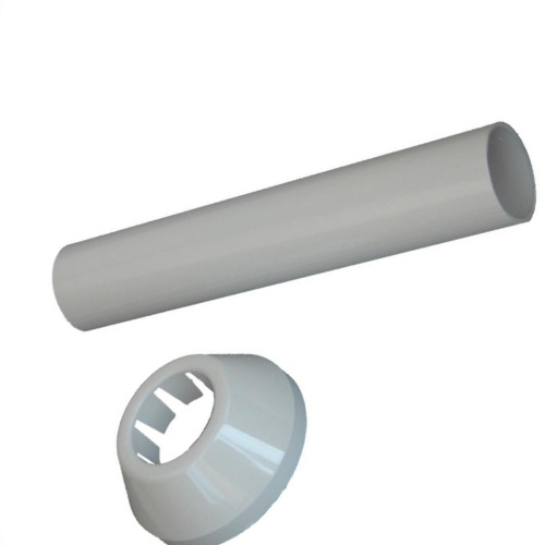 Tubo Ligacao Dacunha Abs Branco 20Cm Tubo Ligacao Dacunha Abs Branco 20Cm