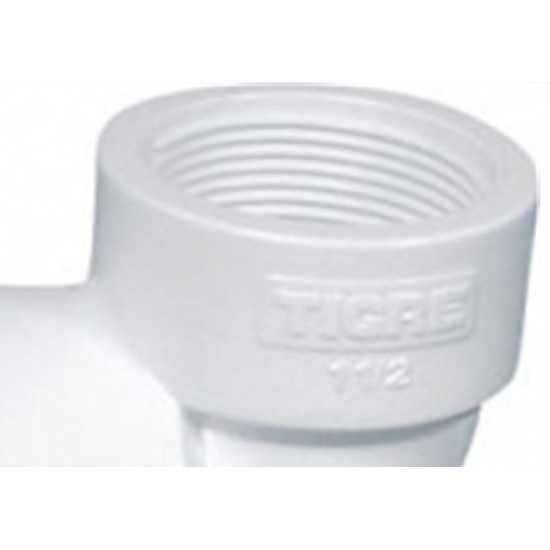 Cotovelo Branco Tigre Rosca Rosca 1/2 X 1/2 - Kit C/50