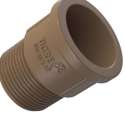 Adaptador Marrom Tigre Curto Liso Rosca 20X1/2 - Kit C/60