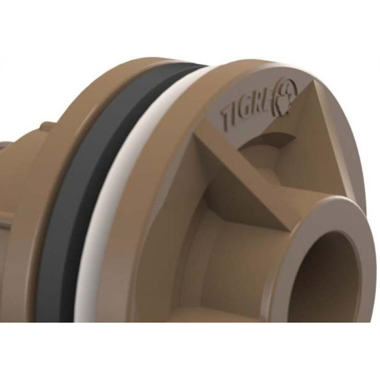 Adaptador Marrom Tigre Com Flange 25M - Kit C/12