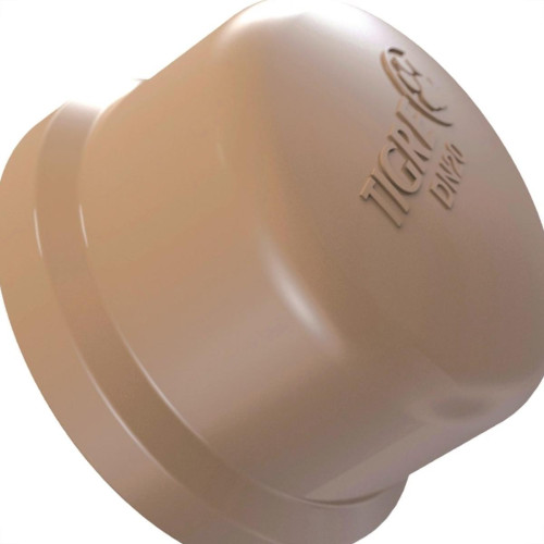Caps Marrom Tigre Liso Liso 25Mm - Kit C/50 Caps Marrom Tigre Liso Liso 25Mm - Kit C/50