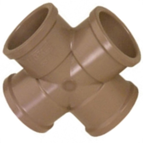 Cruzeta Marrom Tigre Liso Liso 25Mm - Kit C/20