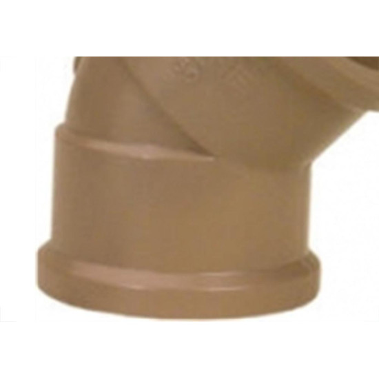 Cotovelo Marrom Tigre Liso Liso 50Mm X 45'' - Kit C/15