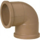Cotovelo Marrom Tigre Liso Liso 50Mm X 90'' - Kit C/15 Cotovelo Marrom Tigre Liso Liso 50Mm X 90'' - Kit C/15