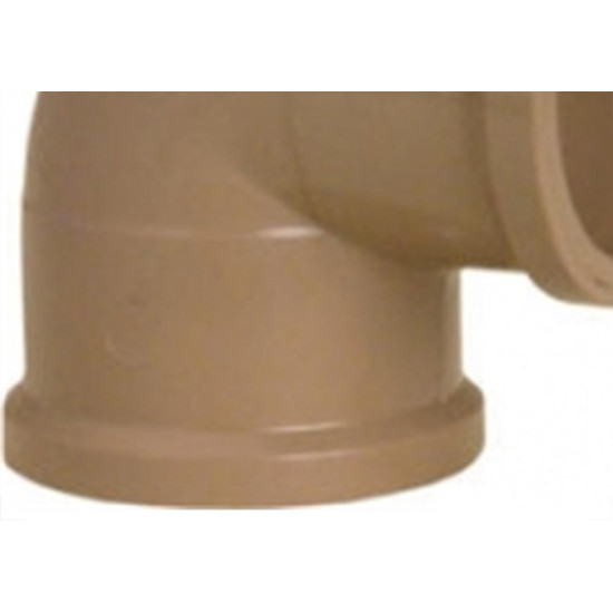 Cotovelo Marrom Tigre Liso Liso 50Mm X 90'' - Kit C/15 Cotovelo Marrom Tigre Liso Liso 50Mm X 90'' - Kit C/15