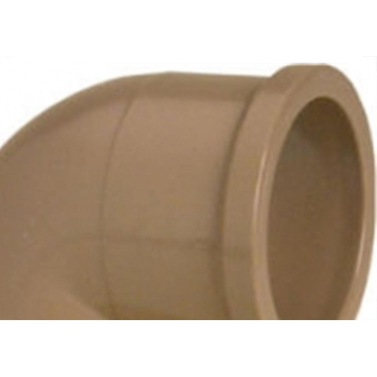 Cotovelo Marrom Tigre Liso Liso 50Mm X 90'' - Kit C/15 Cotovelo Marrom Tigre Liso Liso 50Mm X 90'' - Kit C/15