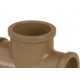 Tee Marrom Tigre Liso Liso Liso 50Mm - Kit C/10